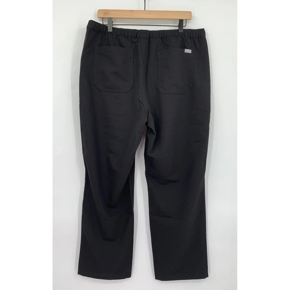 Figs Pisco Straight Leg Scrub Pant Mens XL Black Technical Comfort Medical NEW